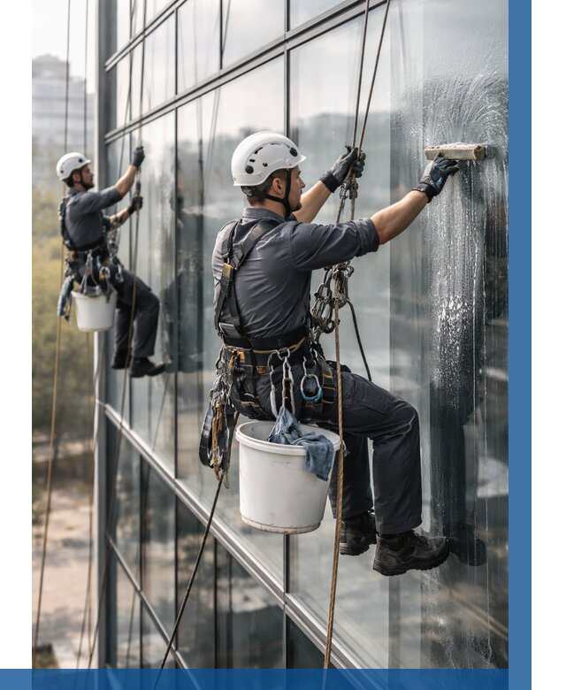 Мойка сплошного остекления в Ярцеве, заказать от 305 р.| ВЫСОТНИК-Рцв