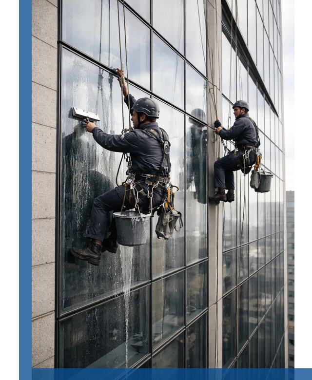 Профессиональная мойка стеклянных фасадов зданий в Ярцеве