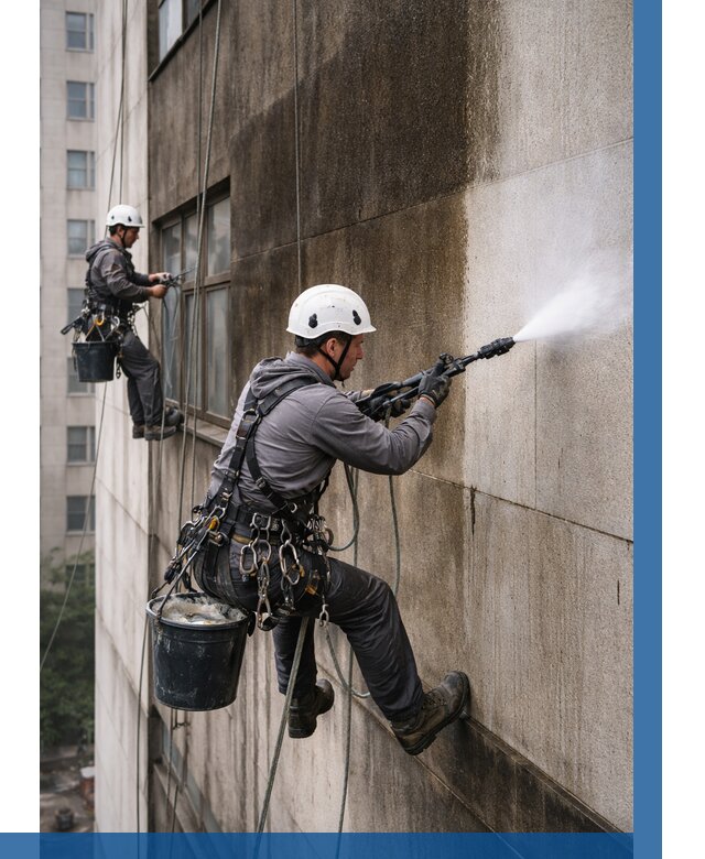 Очистка фасада от копоти в Ярцеве от 254 р. | ВЫСОТНИК-Рцв