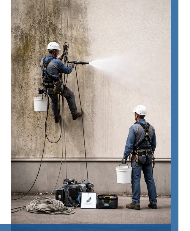 Очистка фасада от плесени в Ярцеве от 305 р. | ВЫСОТНИК-Рцв