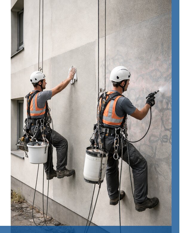 Антиграффити покрытие фасада в Ярцеве от 610 р. | ВЫСОТНИК-Рцв