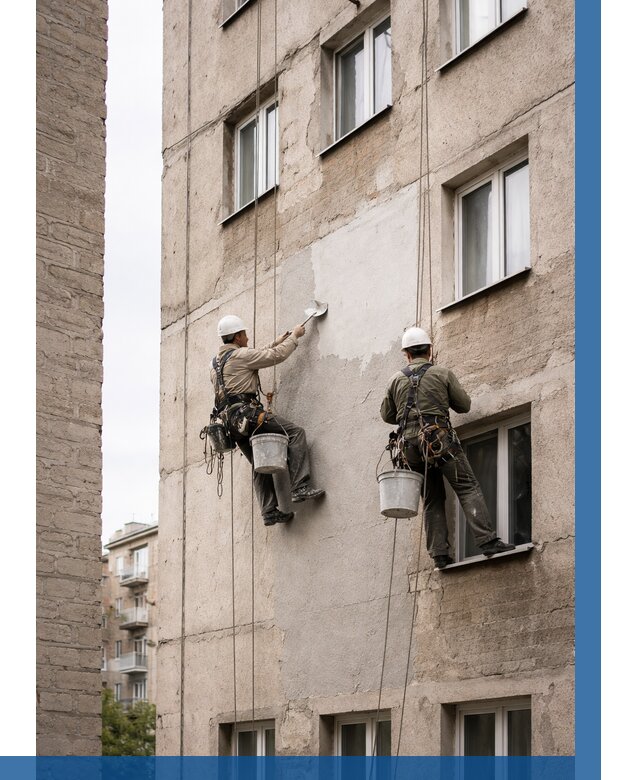 Косметический ремонт фасада в Ярцеве от 1119 р. | ВЫСОТНИК-Рцв