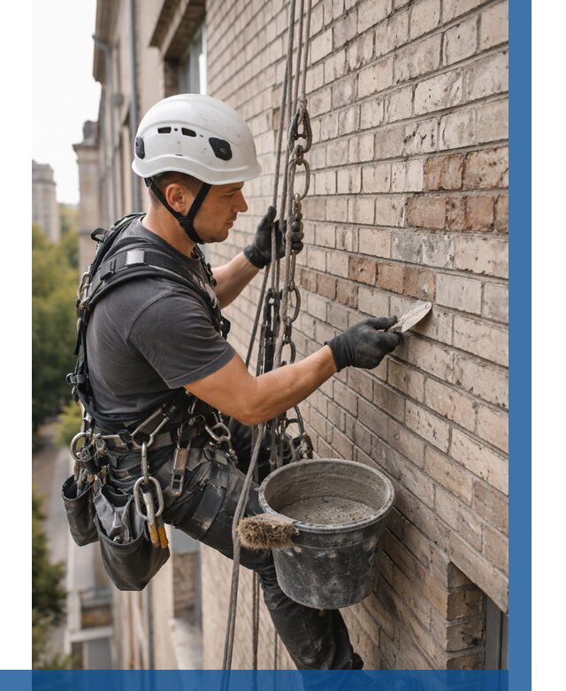 Ремонт кирпичной кладки фасада в Ярцеве от 1831 р. | ВЫСОТНИК-Рцв