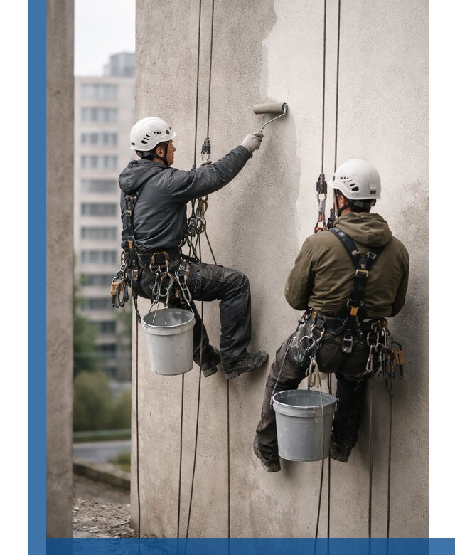 Покраска фасадов высотными альпинистами в Ярцеве с гарантией