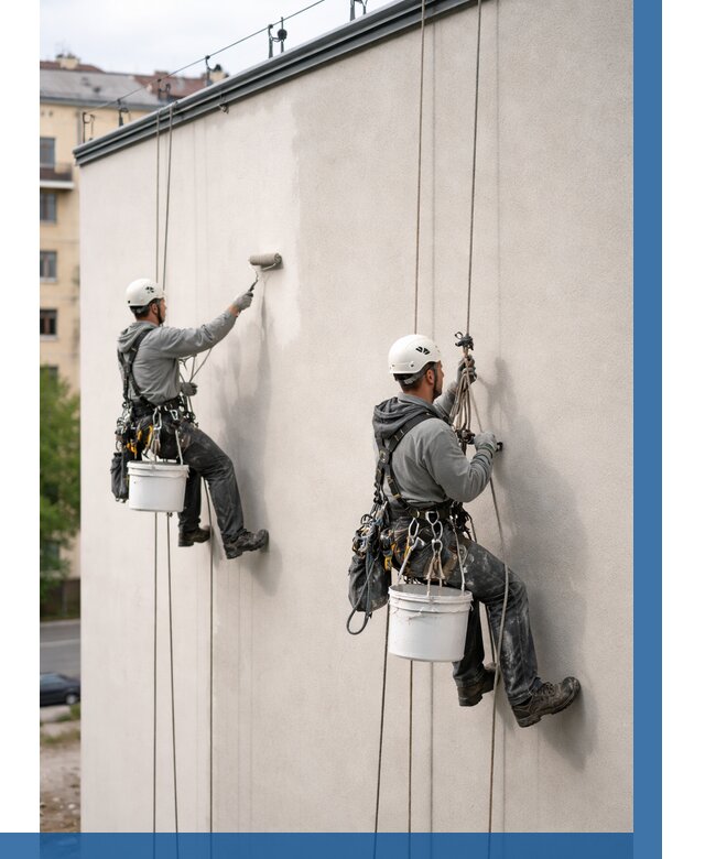 Покраска оштукатуренного фасада в Ярцеве от 326 р. | ВЫСОТНИК-Рцв