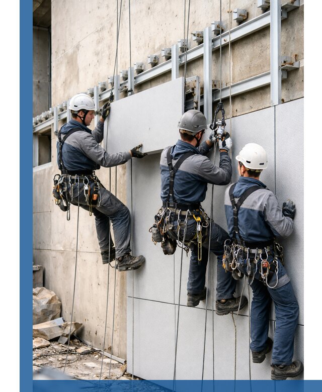 Монтаж вентилируемого фасада в Ярцеве под ключ с гарантией качества