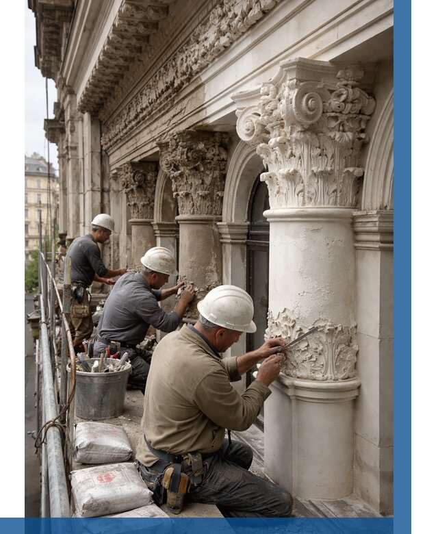 Реставрация фасадной лепнины в Ярцеве от 2544 р. | ВЫСОТНИК-Рцв