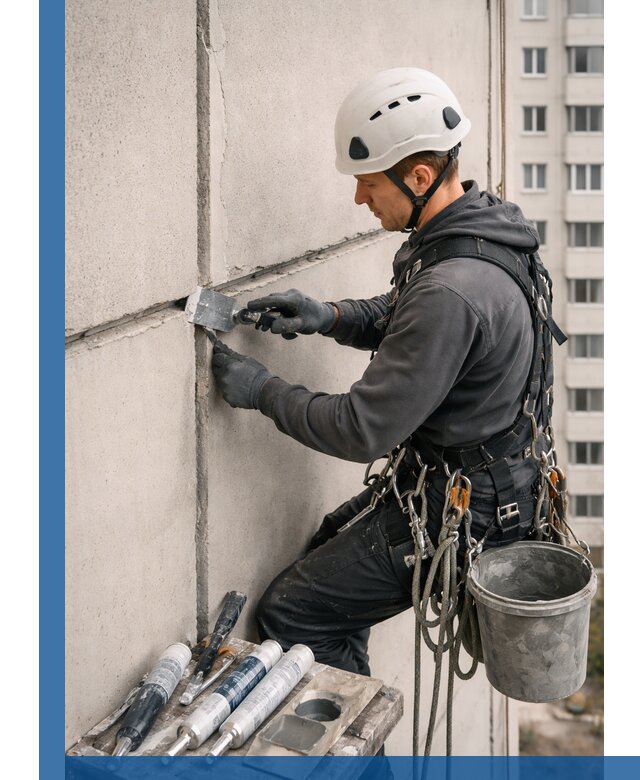 Ремонт межпанельных швов в Ярцеве герметизация и восстановление