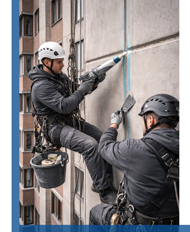 Вторичная герметизация швов фасада и кровли в Ярцеве