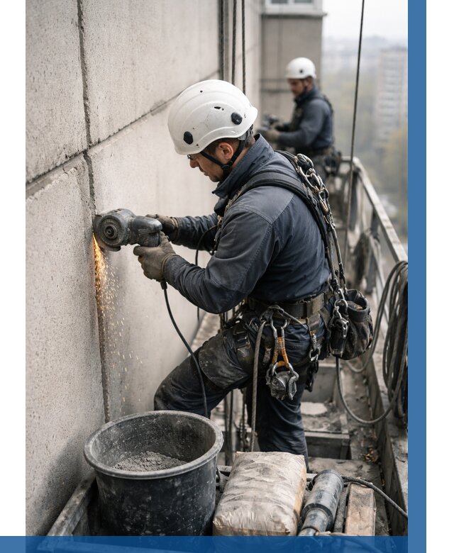 Штробление межпанельных швов в Ярцеве от 1221 р. | ВЫСОТНИК-Рцв