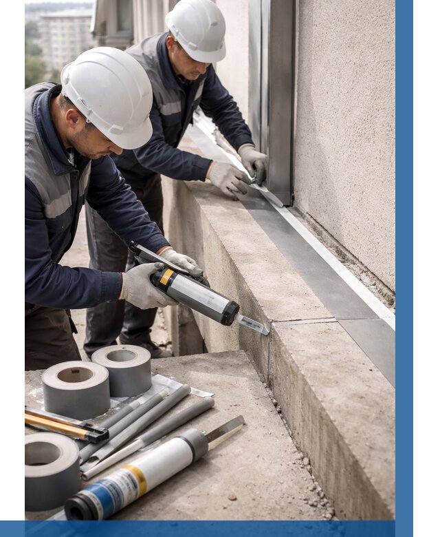 Герметизация примыкания балкона в Ярцеве от 4578 р. | ВЫСОТНИК-Рцв