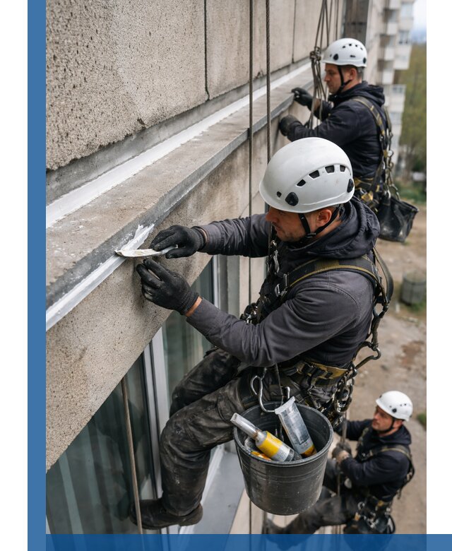 Герметизация примыкания балкона в Ярцеве под ключ с гарантией