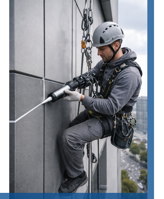 Герметизация стыков фасадных панелей в Ярцеве от 6613 р.| ВЫСОТНИК-Рцв