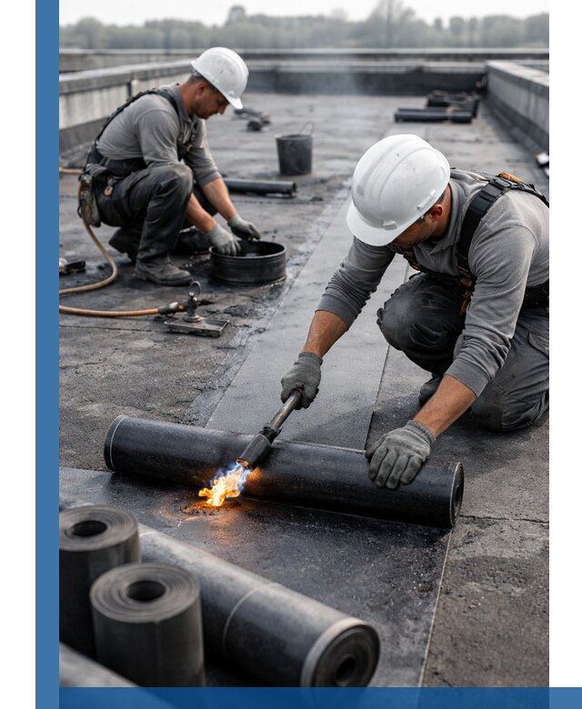 Ремонт рулонной кровли в Ярцеве герметизация и восстановление