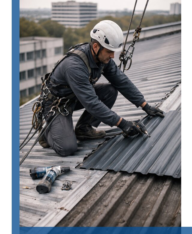 Ремонт профнастила на кровле в Ярцеве, работы под ключ