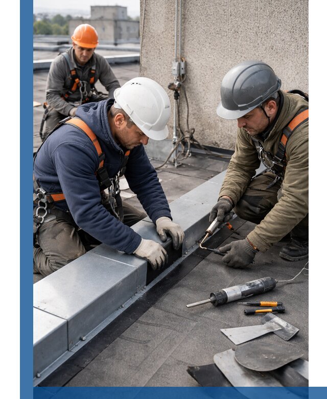 Ремонт кровельных примыканий в Ярцеве профессионально