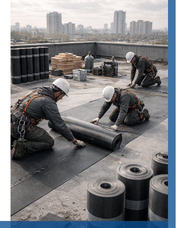 Монтаж мягкой кровли под ключ в Ярцеве от 458 р. | ВЫСОТНИК-Рцв