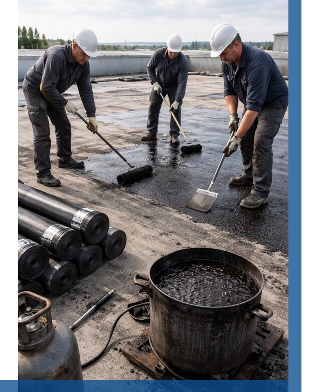 Гидроизоляция кровли мастикой в Ярцеве от 610 р. | ВЫСОТНИК-Рцв