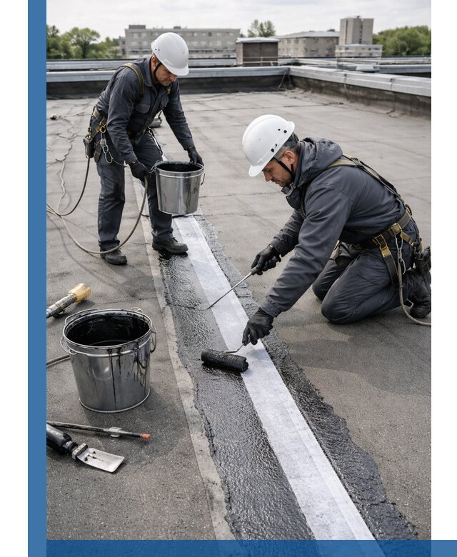 Гидроизоляция кровли мастикой в Ярцеве надежная защита