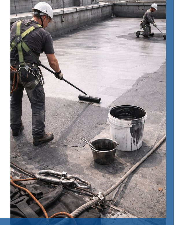 Гидроизоляция кровли жидкой резиной в Ярцеве от 509 р. | ВЫСОТНИК-Рцв