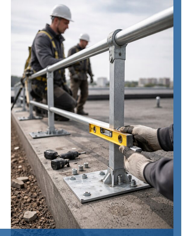 Монтаж кровельного ограждения в Ярцеве от 1221 р. | ВЫСОТНИК-Рцв