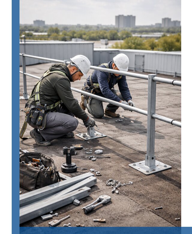 Монтаж кровельного ограждения в Ярцеве под ключ с гарантией