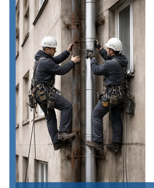 Замена водосточных труб в Ярцеве: монтаж и демонтаж под ключ
