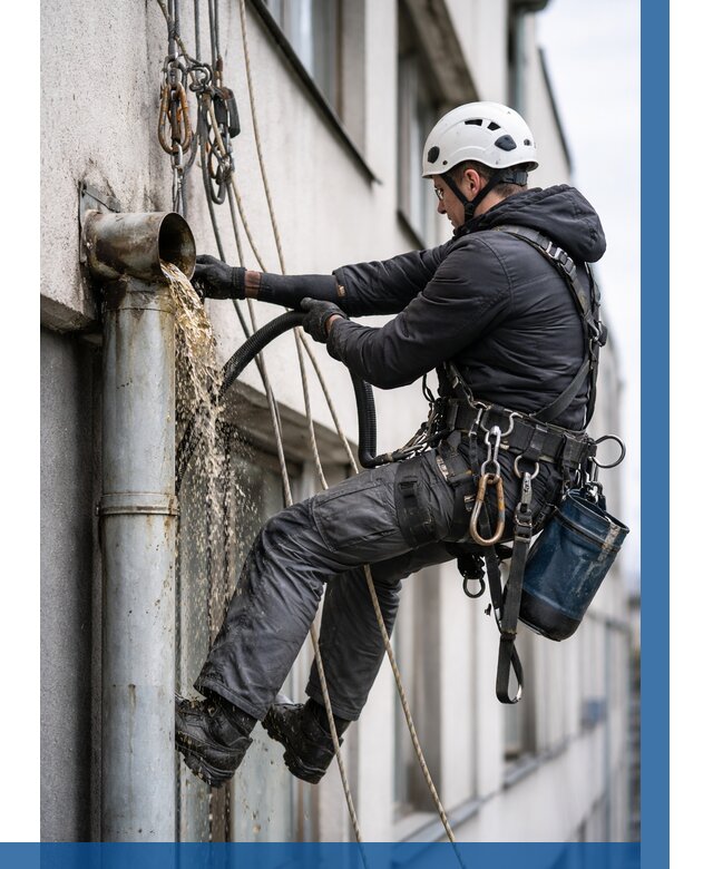 Прочистка водосточных труб в Ярцеве от 3561 р. | ВЫСОТНИК-Рцв