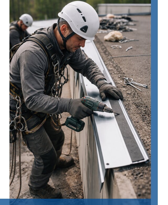 Монтаж капельника на кровле в Ярцеве от 305 р. | ВЫСОТНИК-Рцв