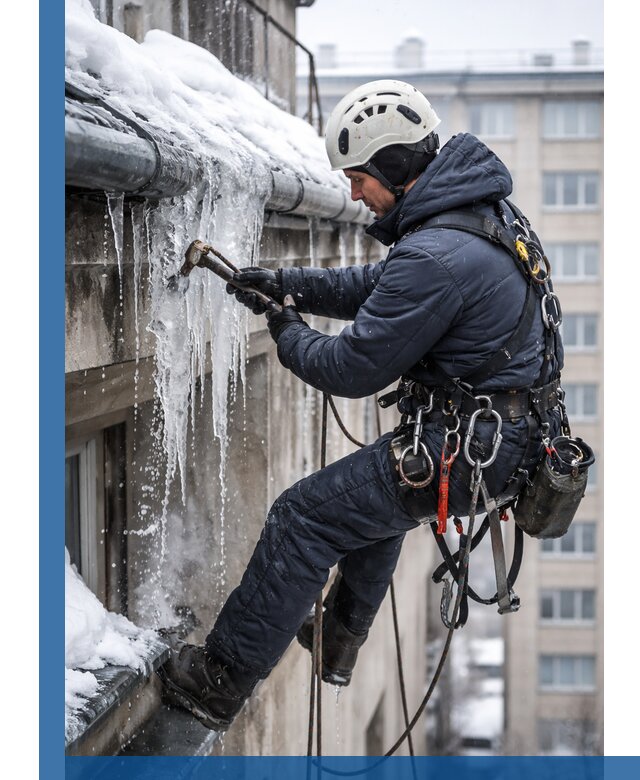 Удаление наледи и чистка водостоков в Ярцеве оперативно и безопасно