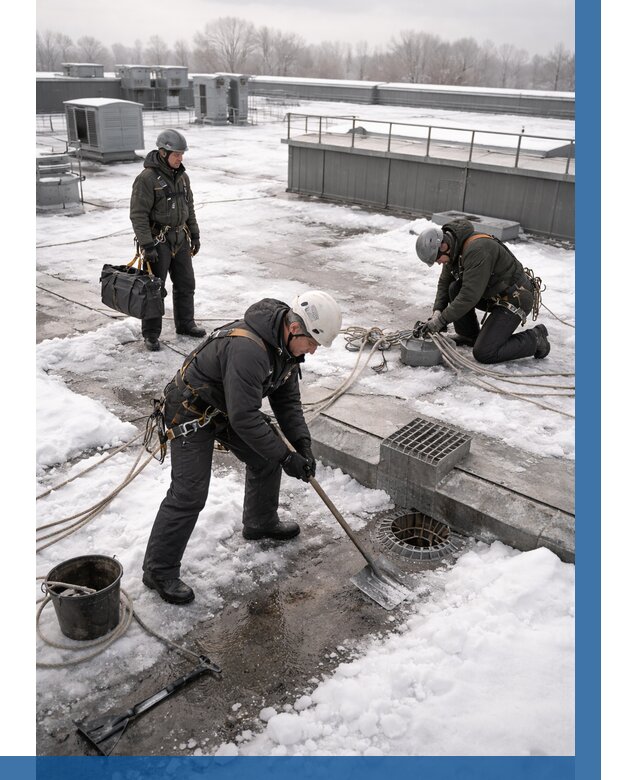 Абонентское обслуживание кровли зимой в Ярцеве от 8139 р. | ВЫСОТНИК-Рцв