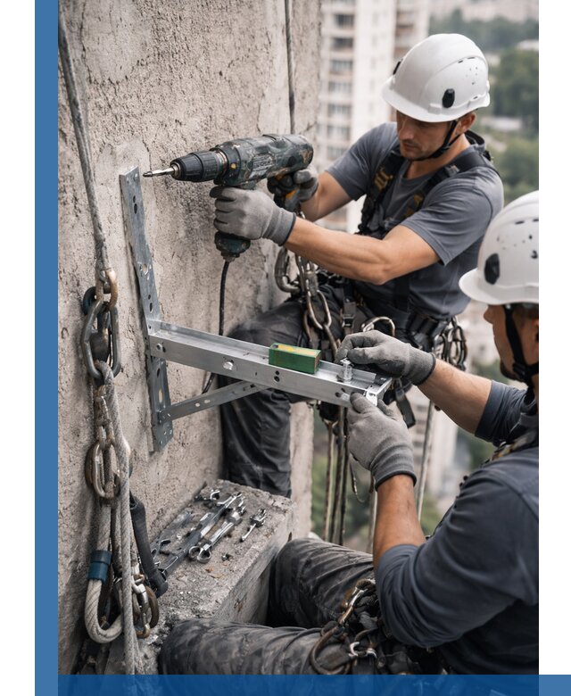 Установка кронштейнов кондиционера и крепежа в Ярцеве