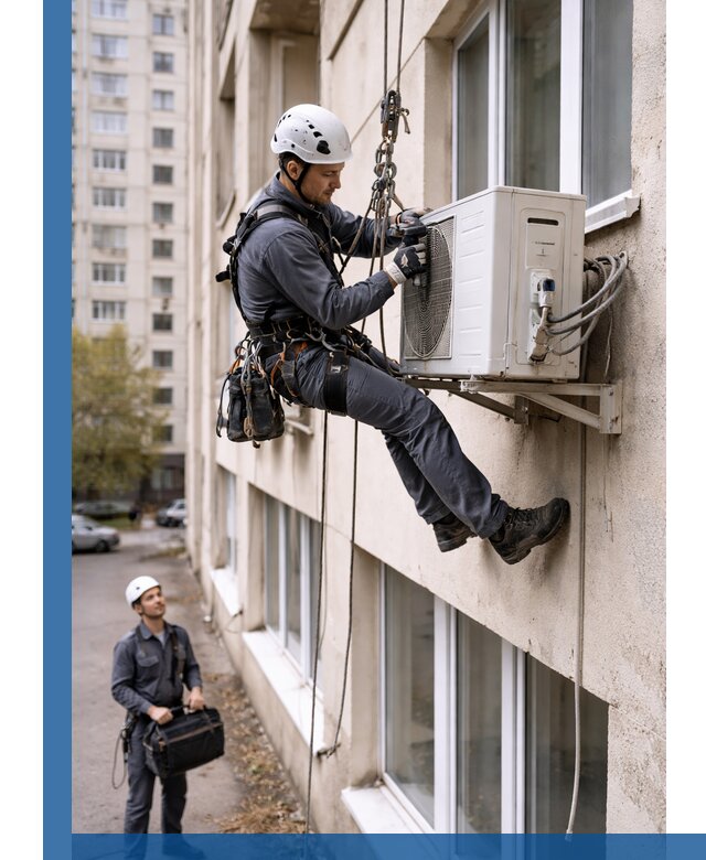 Демонтаж внешнего блока кондиционера в Ярцеве профессионально