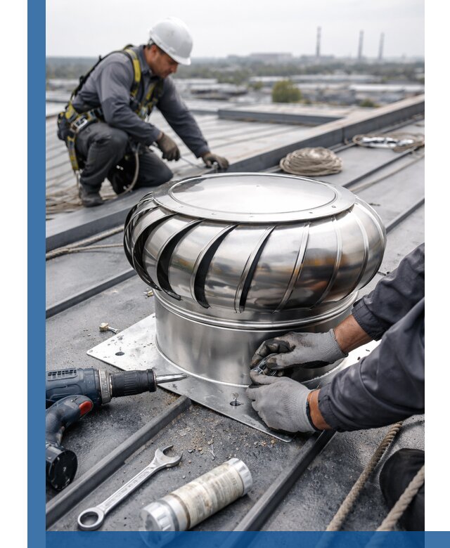 Установка дефлекторов на кровле в Ярцеве профессионально