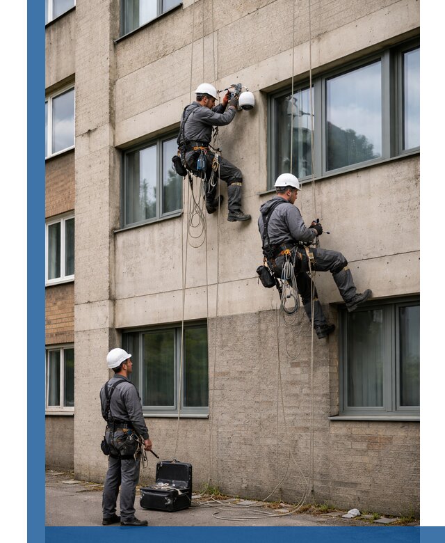 Монтаж фасадных камер видеонаблюдения в Ярцеве под ключ