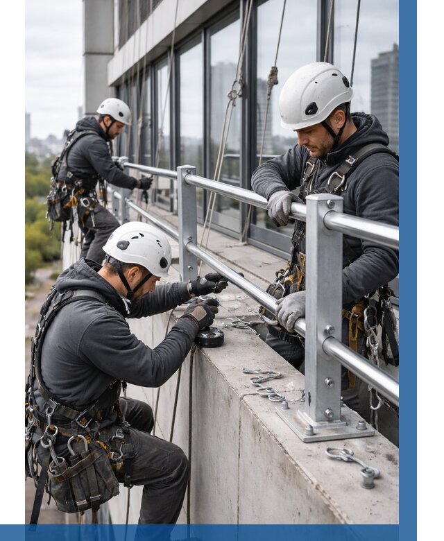 Монтаж ограждений на высоте в Ярцеве, от 1221 р. | ВЫСОТНИК-Рцв