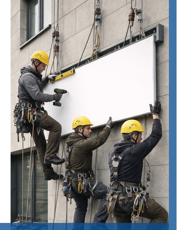 Монтаж рекламной вывески в Ярцеве от 8139 р. | ВЫСОТНИК-Рцв