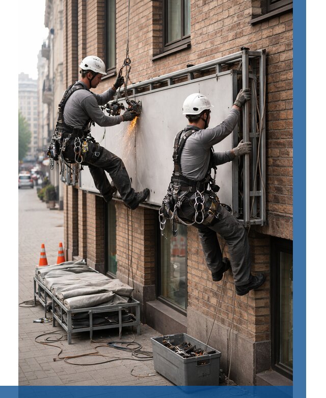 Демонтаж рекламной вывески в Ярцеве от 6613 р. | ВЫСОТНИК-Рцв