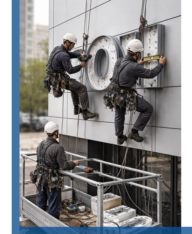 Профессиональный монтаж световых букв в Ярцеве под ключ