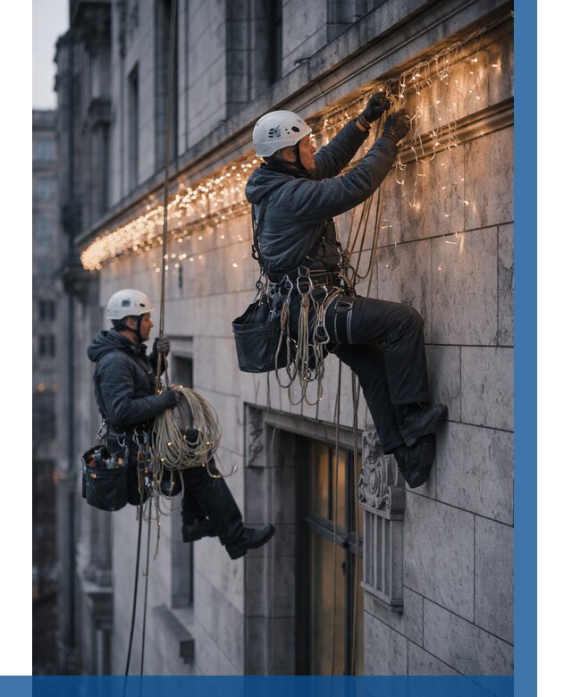 Монтаж новогодней иллюминации в Ярцеве от 8648 р. | ВЫСОТНИК-Рцв