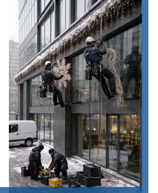 Демонтаж новогоднего оформления в Ярцеве от 5596 р. | ВЫСОТНИК-Рцв