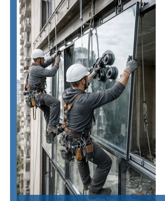 Витражное остекление фасадов и лоджий в Ярцеве под ключ