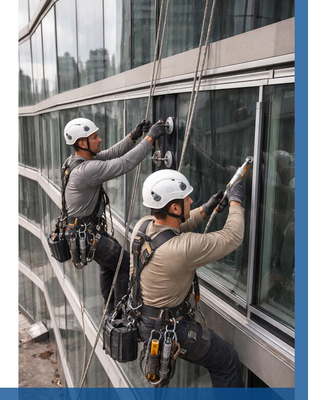 Радиусное остекление фасада в Ярцеве от 12209 р. | ВЫСОТНИК-Рцв