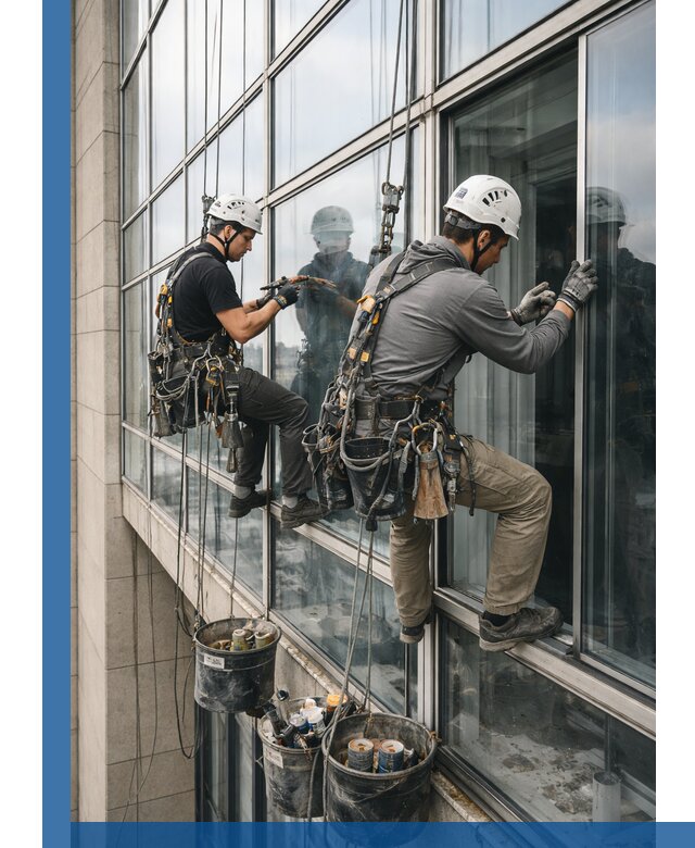 Ремонт витражных конструкций и фасадного остекления в Ярцеве