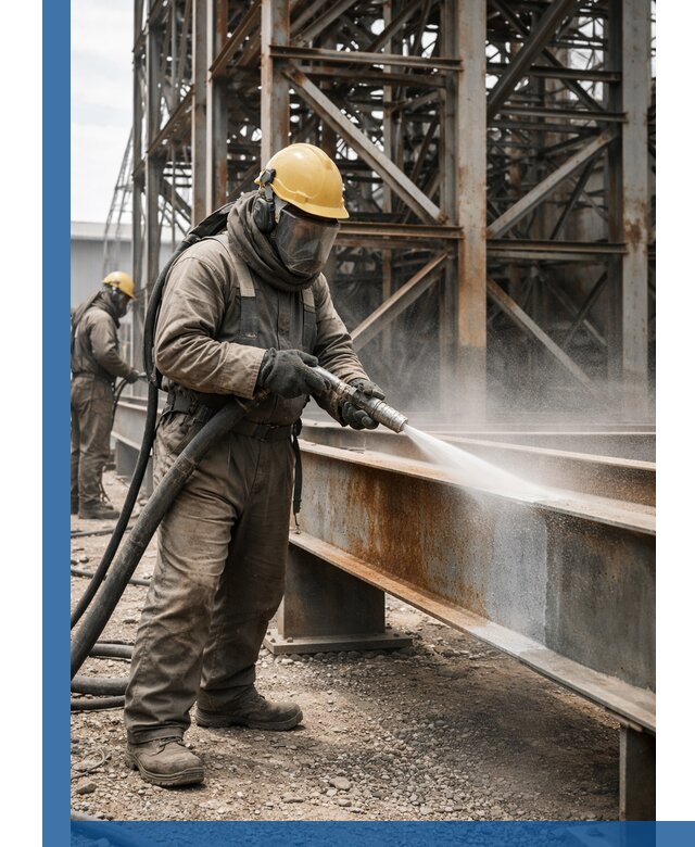 Пескоструйная очистка металлоконструкций в Ярцеве промышленная