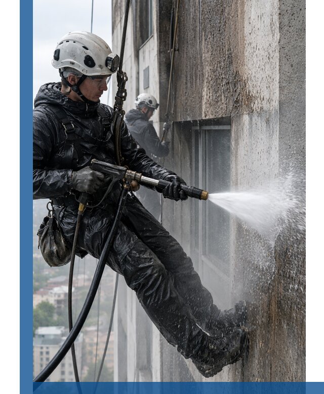 Гидроструйная очистка фасадов и конструкций в Ярцеве