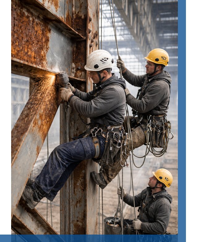 Зачистка металла от ржавчины в Ярцеве от 356 р. | ВЫСОТНИК-Рцв