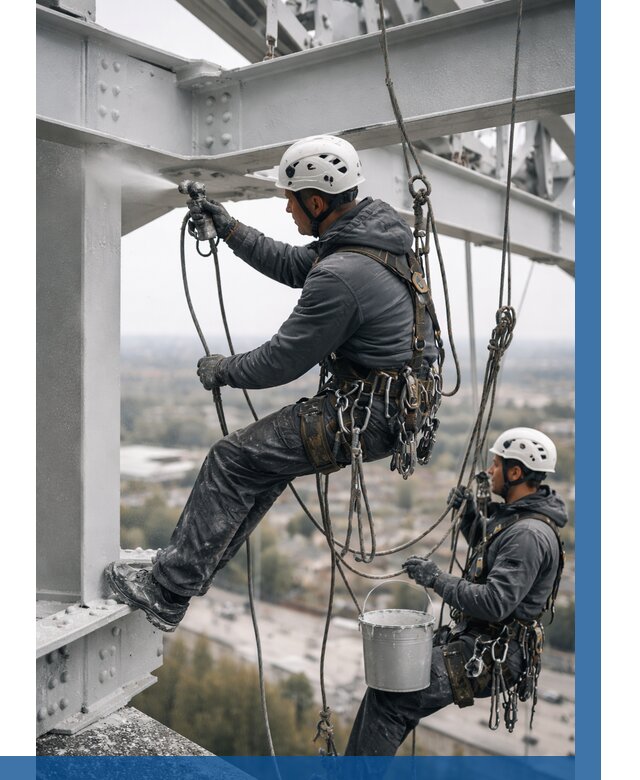 Покраска металлоконструкций на высоте в Ярцеве 356 р |ВЫСОТНИК-Рцв