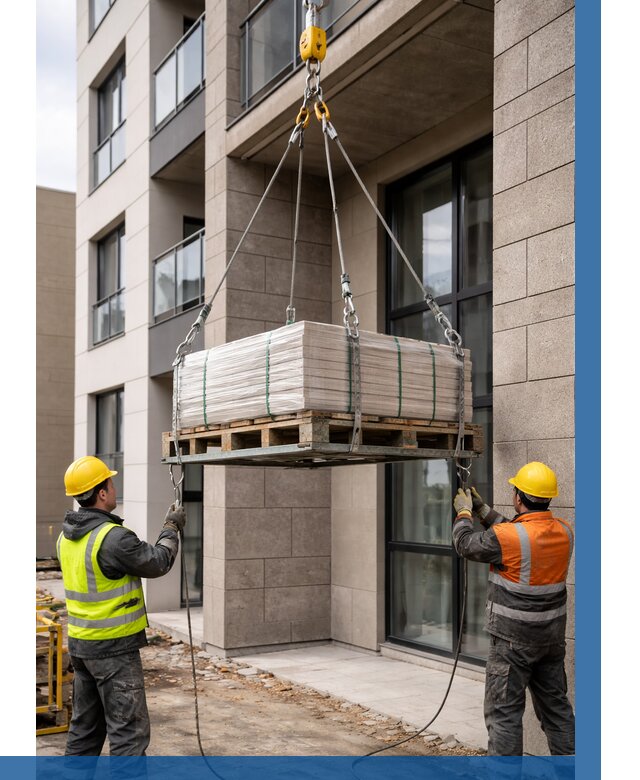 Подъем керамогранита на этаж в Ярцеве от 3561 р. | ВЫСОТНИК-Рцв