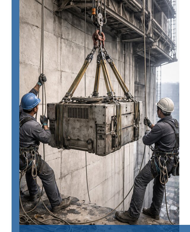 Такелажные работы на высоте, подъем и монтаж грузов в Ярцеве